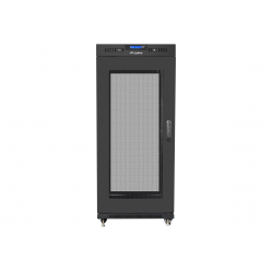Szafa serwerowa LANBERG free standing rack 19inch cabinet 27U 600x800 mesh door LCD flat pack czarna