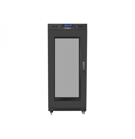 Szafa serwerowa LANBERG free standing rack 19inch cabinet 27U 600x800 mesh door LCD flat pack czarna