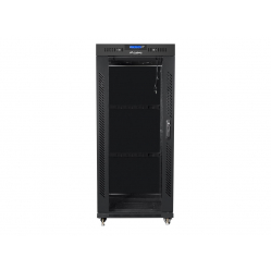 Szafa serwerowa LANBERG free standing rack 19inch cabinet 27U 600x800 glass door LCD flat pack czarna