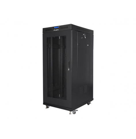 Szafa serwerowa LANBERG stojaca rack 19inch 27U 600x600 LCD drzwi perforowane
