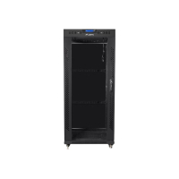 Szafa serwerowa LANBERG free standing rack 19inch cabinet 27U 600x600 glass door LCD flat pack czarna