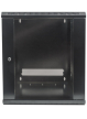Szafa serwerowa INTELLINET 711777 wiszaca 19 9U 450 mm szklane drzwi jednosekcyjna czarna