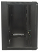 Szafa serwerowa INTELLINET 711777 wiszaca 19 9U 450 mm szklane drzwi jednosekcyjna czarna