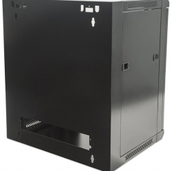 Szafa serwerowa INTELLINET 711777 wiszaca 19 9U 450 mm szklane drzwi jednosekcyjna czarna