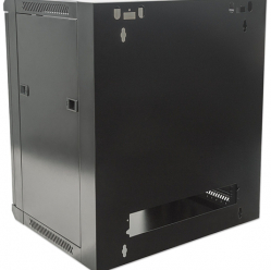 Szafa serwerowa INTELLINET 711777 wiszaca 19 9U 450 mm szklane drzwi jednosekcyjna czarna