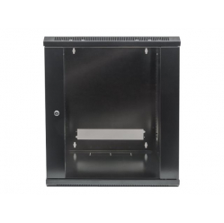 Szafa serwerowa INTELLINET 711777 wiszaca 19 9U 450 mm szklane drzwi jednosekcyjna czarna
