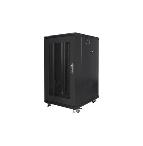 Szafa serwerowa LANBERG stojaca rack 19inch 22U 600x800 drzwi perforowane czarna