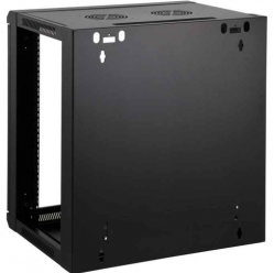Szafa serwerowa INTELLINET 711715 wiszaca 19 6U 450 mm szklane drzwi jednosekcyjna czarna