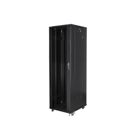 Szafa serwerowa LANBERG stojaca 19inch 42U 600x1000 czarna drzwi perforowane LCD