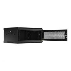 Szafa serwerowa LANBERG rack wiszaca 19inch 4U 600x450 drzwi perforowane czarna flat pack