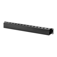 Organizer kabli APC Easy Rack Cable Manager 19 1U czarny poziomy
