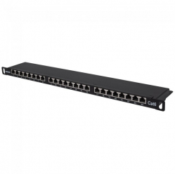 Szafa serwerowa INTELLINET Patch Panel Rack 19inch 0.5U 24 porty RJ45 Cat6 FTP czarny