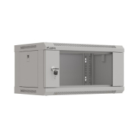 Szafa serwerowa LANBERG instalacyjna wiszaca 19 cali 4U 540x350 szara drzwi