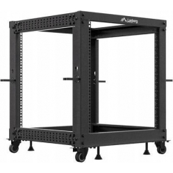 Szafa serwerowa LANBERG Open rack 19 cali 12U 600x600-1100 regulowany czarny