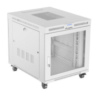 Szafa serwerowa LANBERG Rack stojaca 19 15U 800x1000 szara drzwi perforowane LCD flat pack