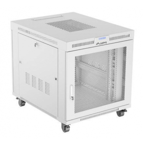 Szafa serwerowa LANBERG Rack stojaca 19 15U 800x1000 szara drzwi perforowane LCD flat pack