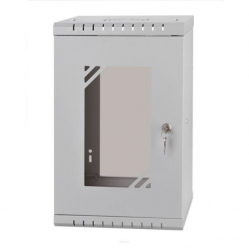 Szafa serwerowa NETRACK ECO-Line wall cabinet 10inch 9U 300 mm - gray glass door