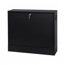 Szafa serwerowa NETRACK V-Line Rack 19inch 2U 130mm - czarna metal door