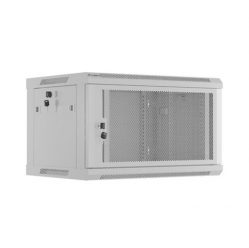 Szafa serwerowa Lanberg 6U 600x450 perforowane drzwi szara flat pack