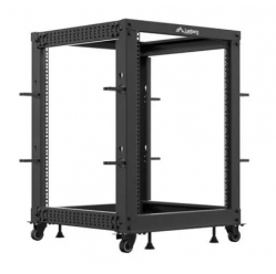 Szafa serwerowa LANBERG Open rack 19 cali 15U 600x600-1100 regulowany czarny