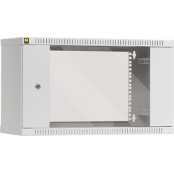 Szafa serwerowa NETRACK 019-060-240-011 wall-mounted cabinet 19 6U 240 mm glass door grey Towar z uszkodzonym opakowaniem  P