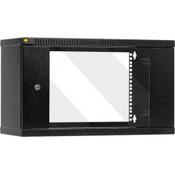 Szafa serwerowa NETRACK 019-060-240-012 wall-mounted cabinet 19 6U 240 mm glass door graphite Towar z uszkodzonym opakowaniem  P
