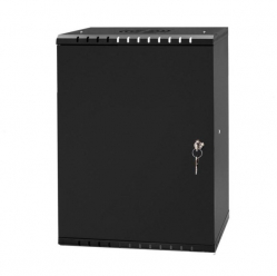 Szafa serwerowa NETRACK ECO-Line wall cabinet 10inch 9U 300 mm - czarna metal door