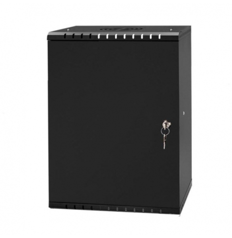 Szafa serwerowa NETRACK ECO-Line wall cabinet 10inch 9U 300 mm - czarna metal door