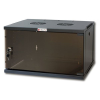 Szafa serwerowa TECHLY 19 Wall Network Rack 9U Depth 450 czarna Assembled