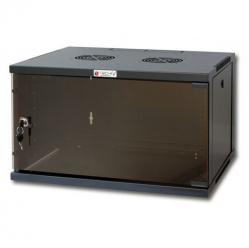 TECHLY 19inch Wall Network Rack 9U Depth 450 czarna Assembled