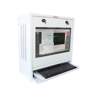 Szafa serwerowa TECHLY na Komputer Przemyslowy PC i Monitor LED LCD 22 biala