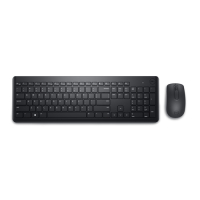 Zestawy klawiatura + mysz DELL KM3322W czarny