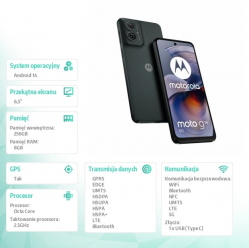 Smartfon Motorola moto g55 5G 8/256GB B2B Forest Grey