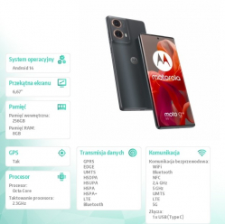 Smartfon Motorola moto g85 5G 8GB/256GB B2B Gadet grey