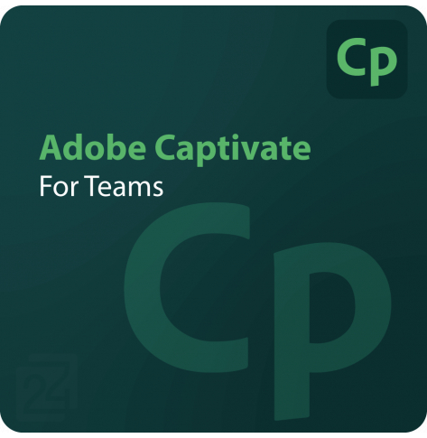 Adobe Captivate for Teams - Nowa Subskrypcja (roczna) - 1 user - poziom 2 (10-49) - Win, Mac
