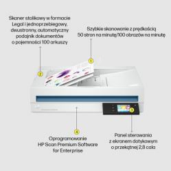 Skaner HP ScanJet Ent Flow N6600 50ppm fnw1