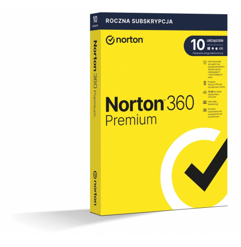 NORTON 360 premium 75GB PL 1 user 10 device 1-rok ret1