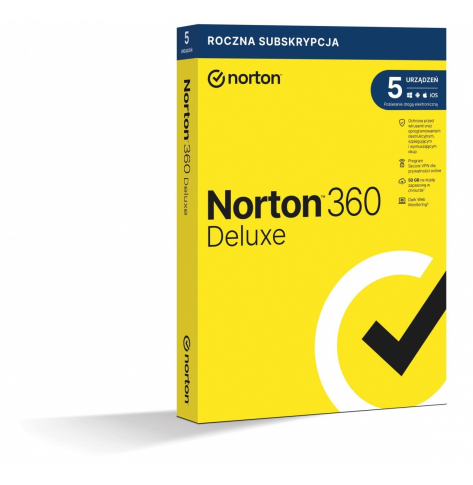 NORTON 360 deluxe 50GB PL 1 user 5 device 1-rok ret1