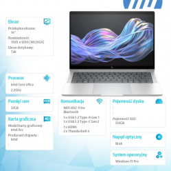 Laptop HP EliteBook X G1i Flip Ultra 7-258V 14 WUXGA 32GB 512GB SSD W11P