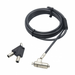 Linka blokady DICOTA Security Cable Nano Lock Ultra Slim Keyed 2.5x6 mm slot czarny