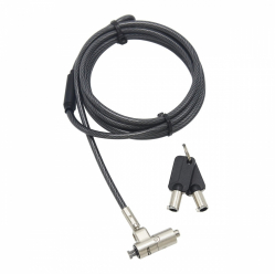 Linka blokady DICOTA Security Cable Nano Lock Ultra Slim Keyed 2.5x6 mm slot czarny