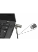 Linka blokady DICOTA Security Cable Nano Lock Ultra Slim Keyed 2.5x6 mm slot czarny