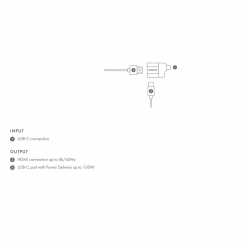 Adapter DICOTA USB-C to HDMI Mini Adapter with PD 4k/100W