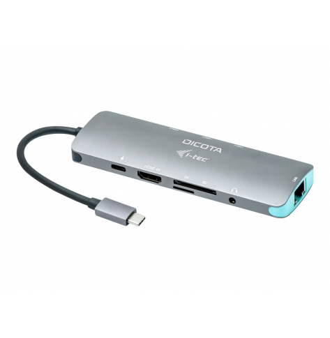 Stacja dokująca DICOTA USB-C Portable 8-in-1 Docking Station 4K HDMI/PD 100W