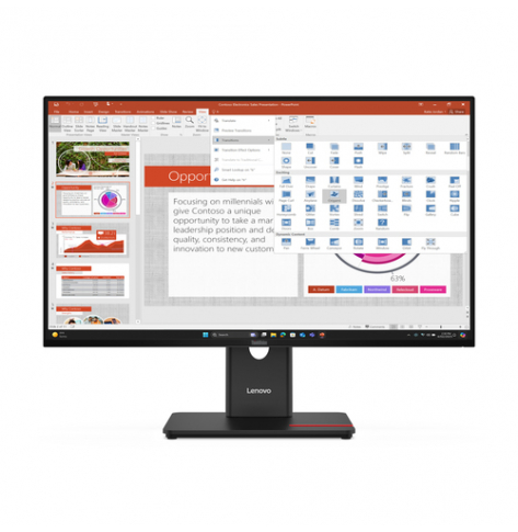 Monitor LENOVO ThinkVision T27-40 27 IPS WLED FHD 4ms HDMI DP VGA