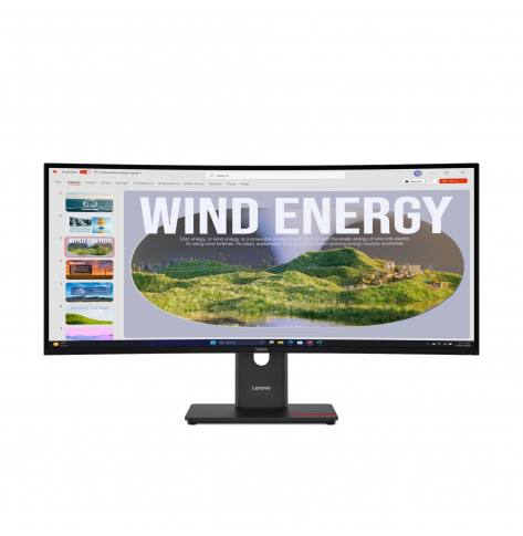 Monitor LENOVO ThinkVision T34WD-40 34 VA WLED UWQHD 4ms HDMI DP USB-C
