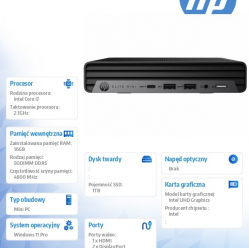 Komputer HP Elite Mini 800 G9 i7-14700 16GB 1TB W11P