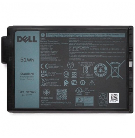 Bateria Dell 51Wh Li-ion3-Cell 7WNW1