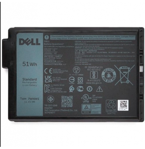 Bateria Dell Kit 3-Cell 51Wh Lithium H40H4