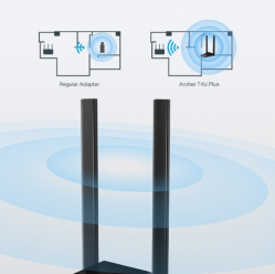 Antena  TP-LINK Archer T4U Plus AC1300 WiFi USB adapter 2x High Gain External Antennas USB 3.0 MU-MIMO (P)